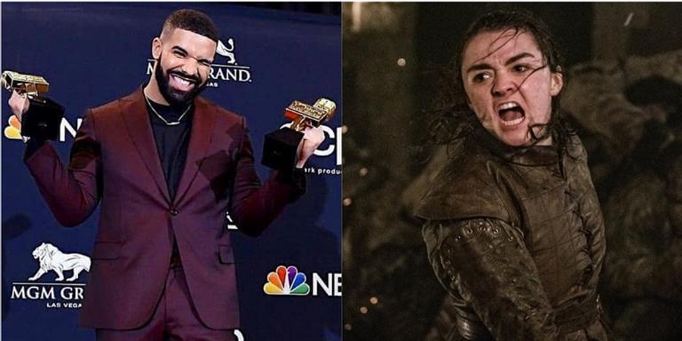 Drake quebra recorde e manda um salve para personagem de ‘Game of Thrones’ no BBMAs