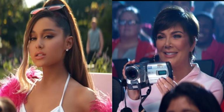 ‘Keeping Up With the Kardashians’: Ariana Grande e Kris Jenner trocam elogios nos bastidores do clipe ‘Thank U, Next’