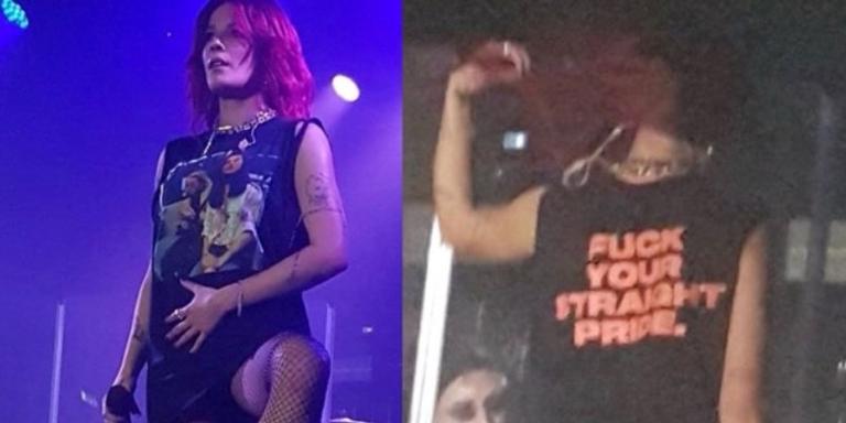 Prestes a vir ao Brasil, Halsey protesta pela comunidade LGBT em show em Londres