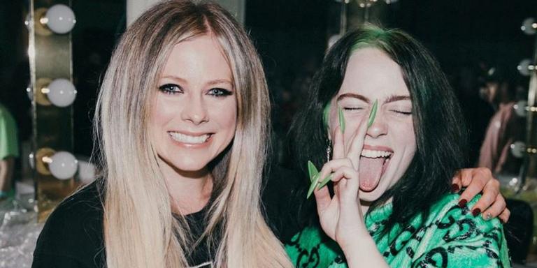 Billie Eilish se encontra com Avril Lavigne e agradece: ‘obrigada por me fazer quem eu sou’