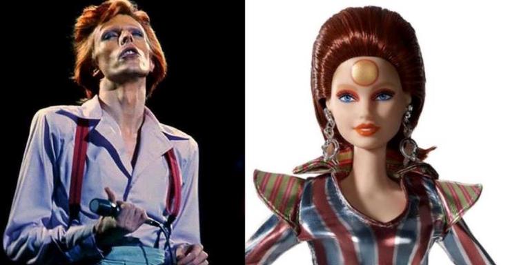 Às vésperas do dia do rock, David Bowie é homenageado com Barbie no visual de Ziggy Stardust