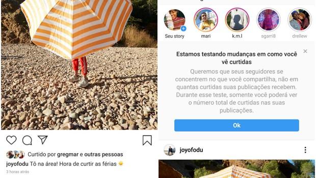 Instagram oculta número de curtidas em nova atualização