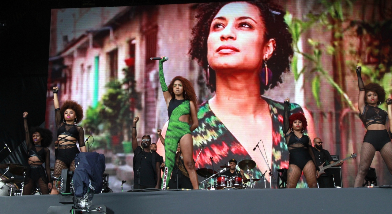 Rock in Rio: Lellê faz homenagem para Marielle Franco no Palco Sunset