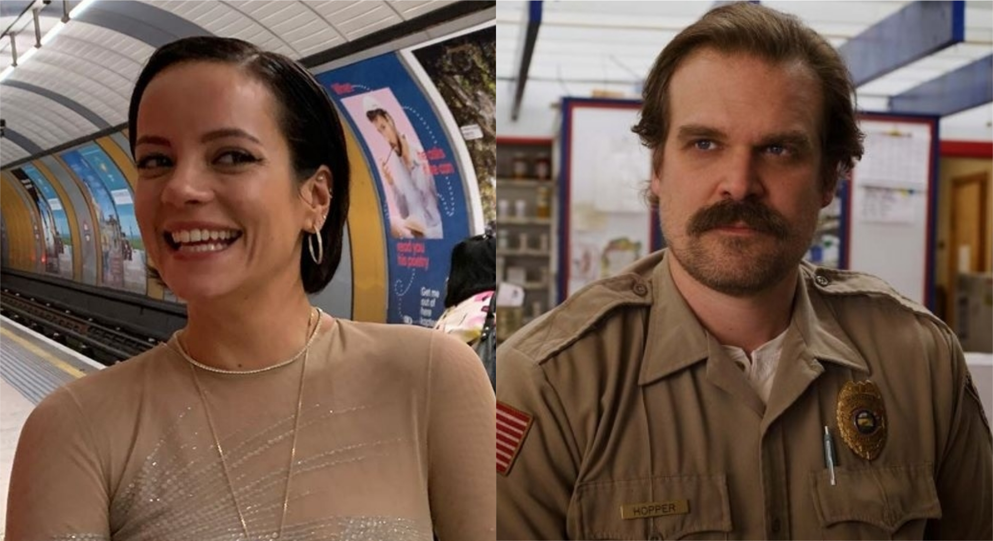 Lily Allen estaria namorando David Harbour, ator de Stranger Things
