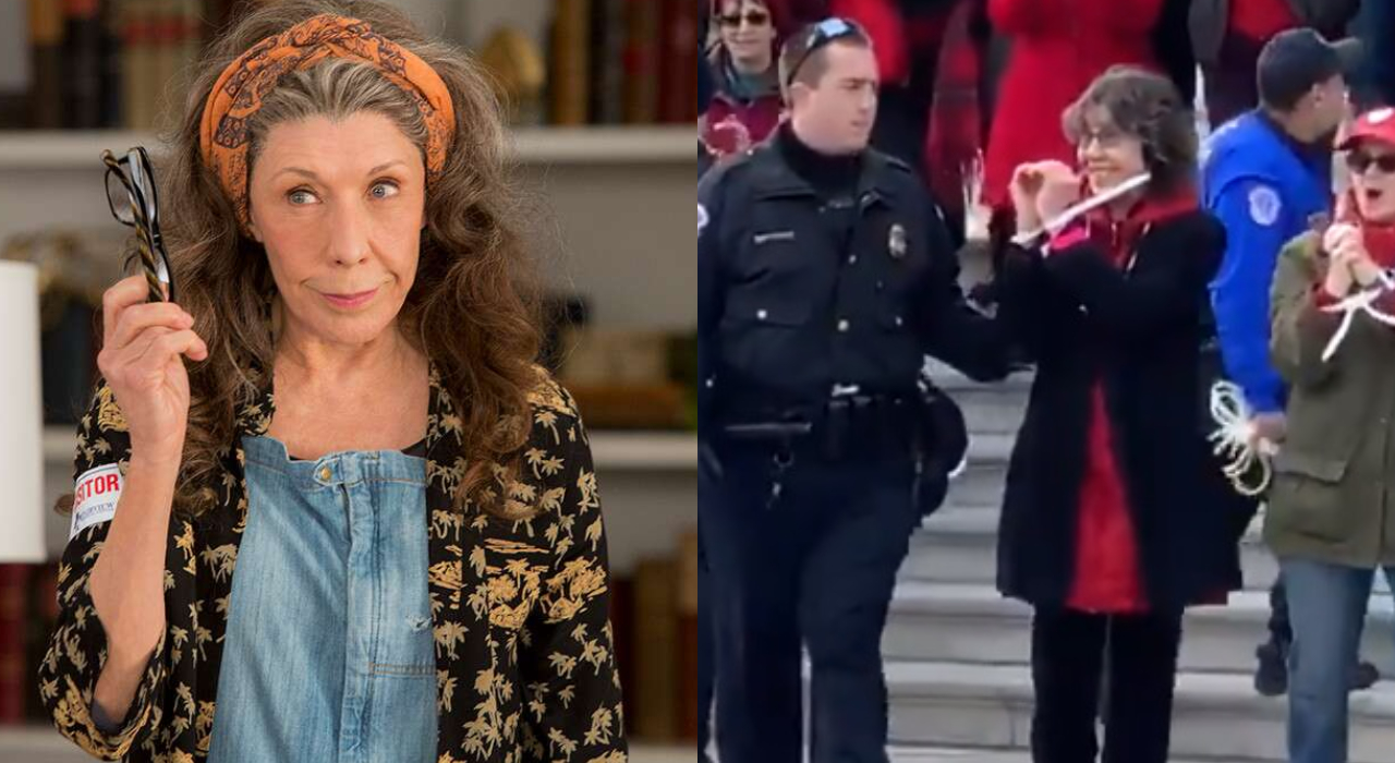 Lily Tomlin, colega de Jane Fonda em Grace and Frankie, é presa em protesto contra mudanças climáticas