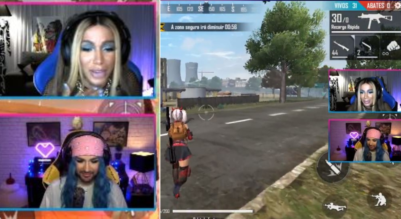 Anitta se aventura no mundo gamer e faz live ao lado de Samira Close
