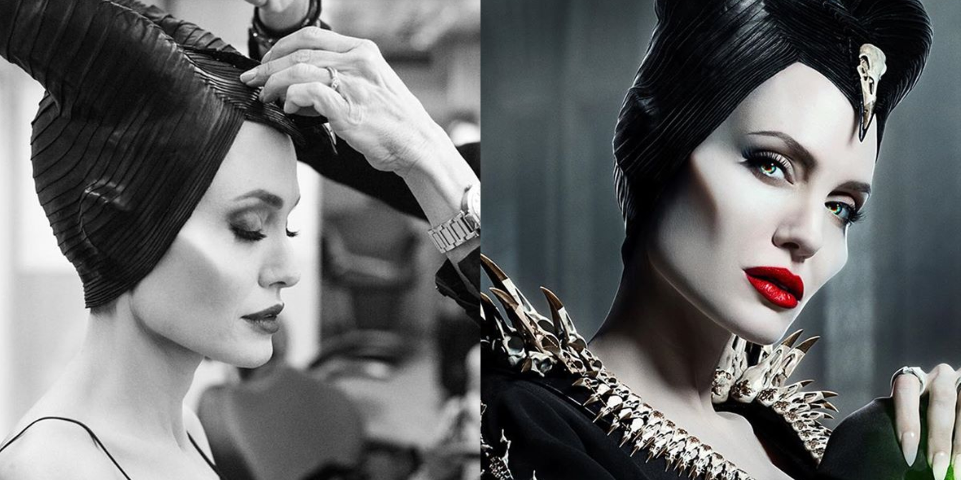 Nos bastidores, Angelina Jolie mostra como se transforma em Malévola