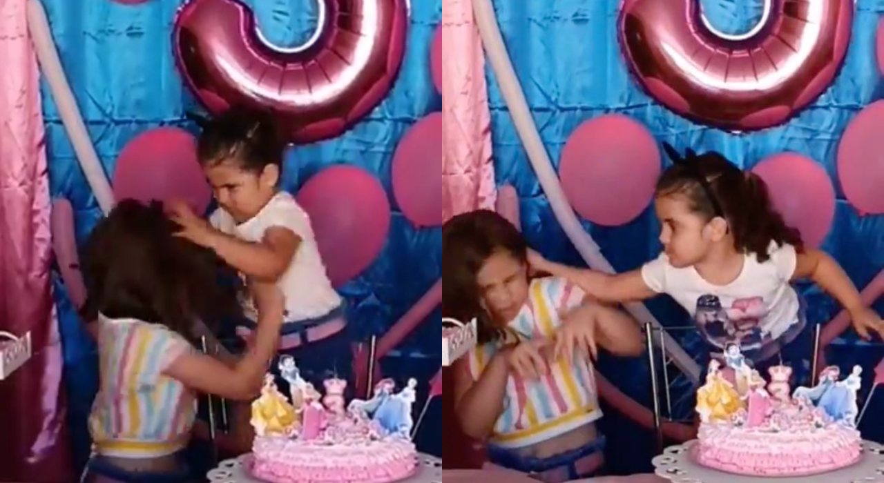 Briga de meninas em aniversário viraliza nas redes sociais; conheça a Maria Eduarda
