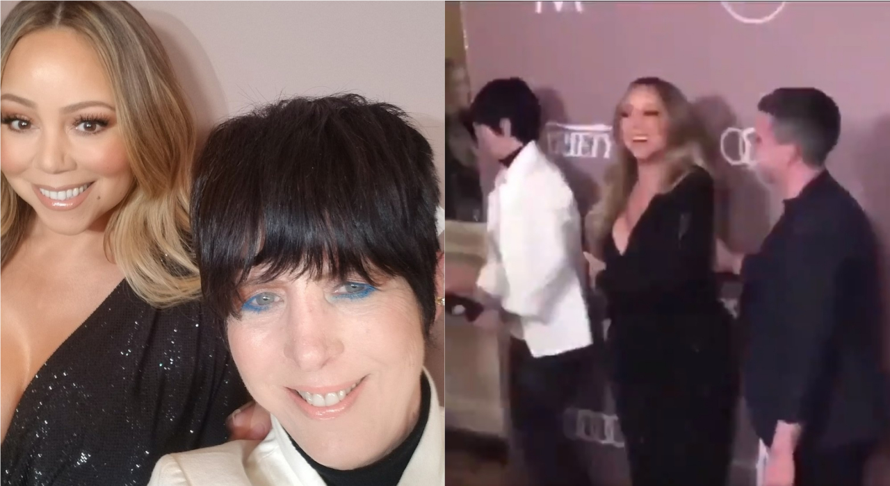 Após selfie, Mariah Carey “expulsa” Diane Warren de tapete vermelho e vídeo viraliza