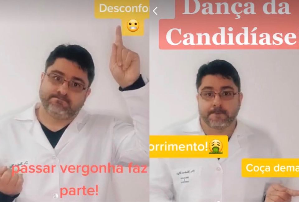 Ginecologista viraliza no Tik Tok com “dança da candidíase”