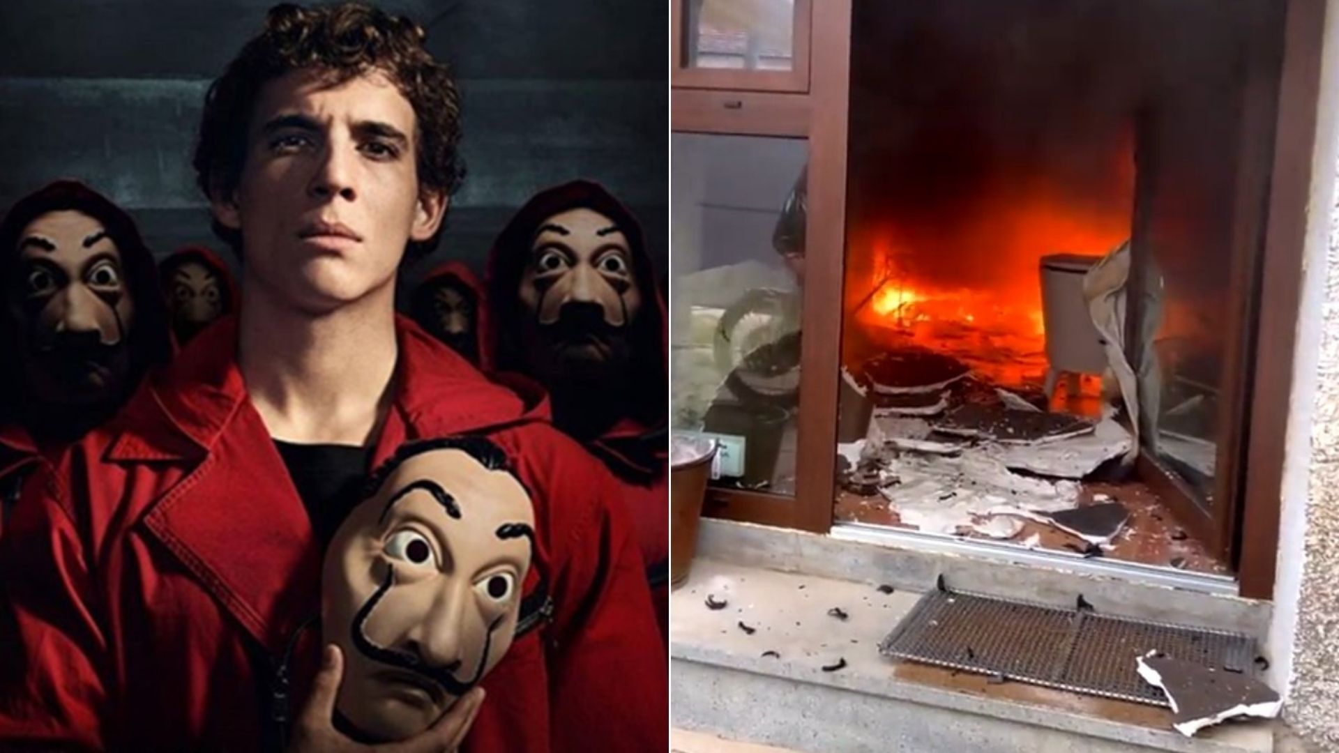Miguel Herrán, de “La Casa de Papel”, chora ao mostrar incêndio em sua casa