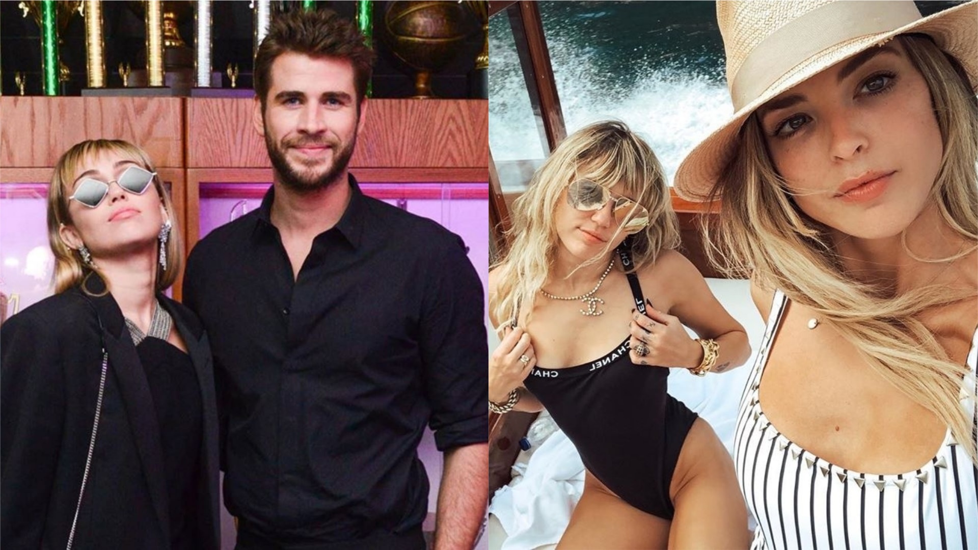 ”Tão falsas”, diz amigo de Liam Hemsworth sobre fotos de Miley Cyrus aos beijos com modelo após separação