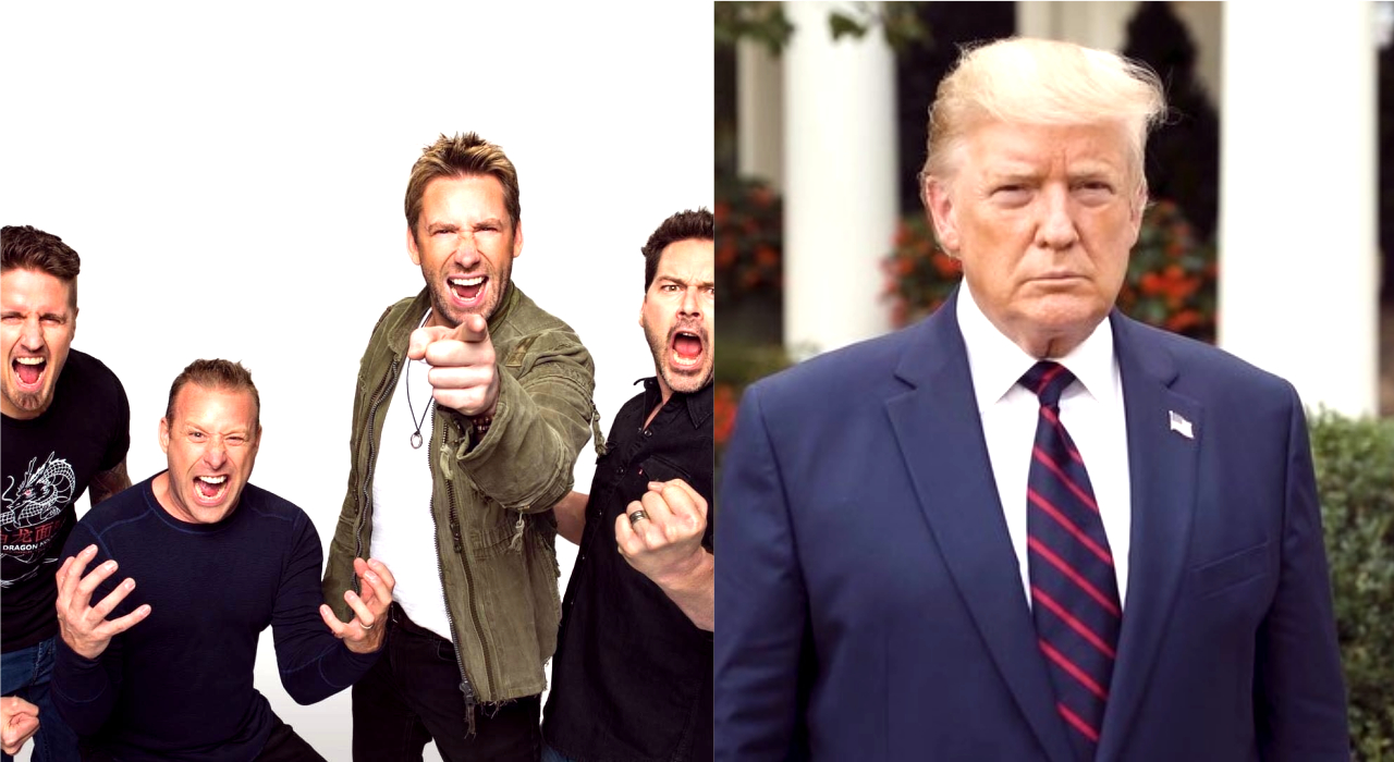 Vendas do Nickelback aumentam após Donald Trump publicar meme com música da banda