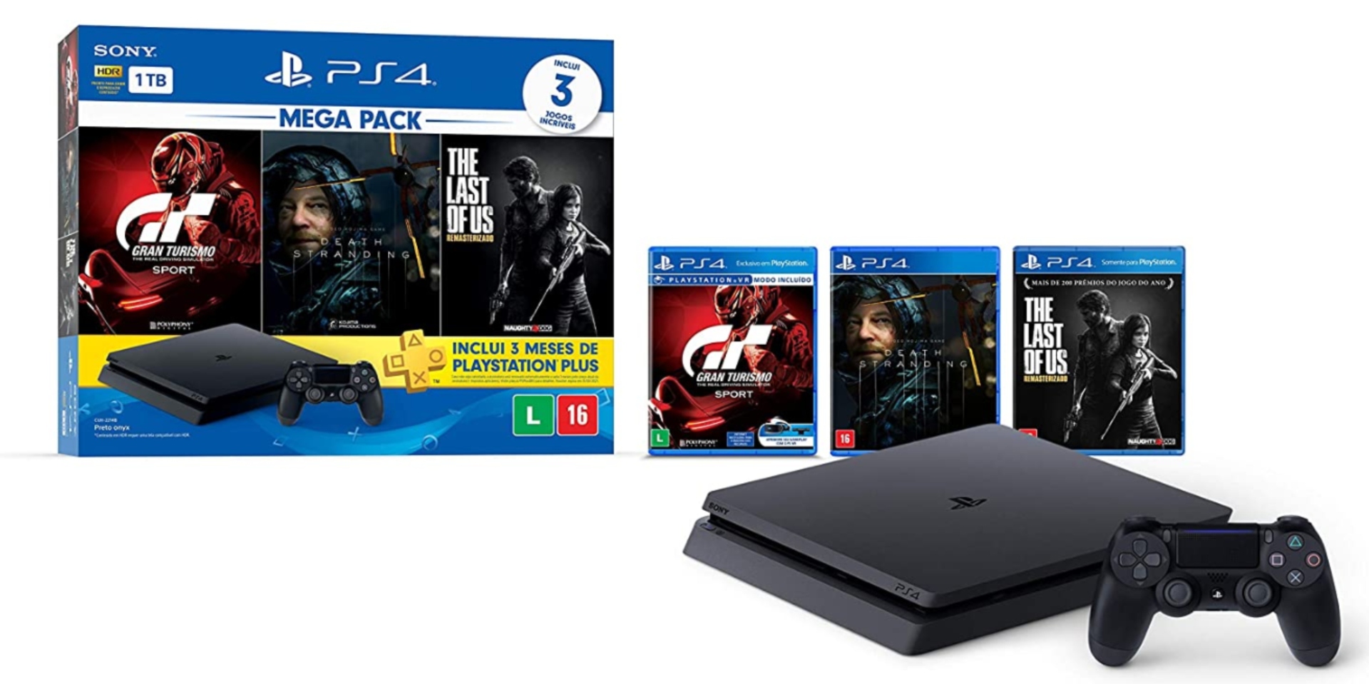 Consoles: garanta já o seu Playstation 4 que acompanha diferentes jogos