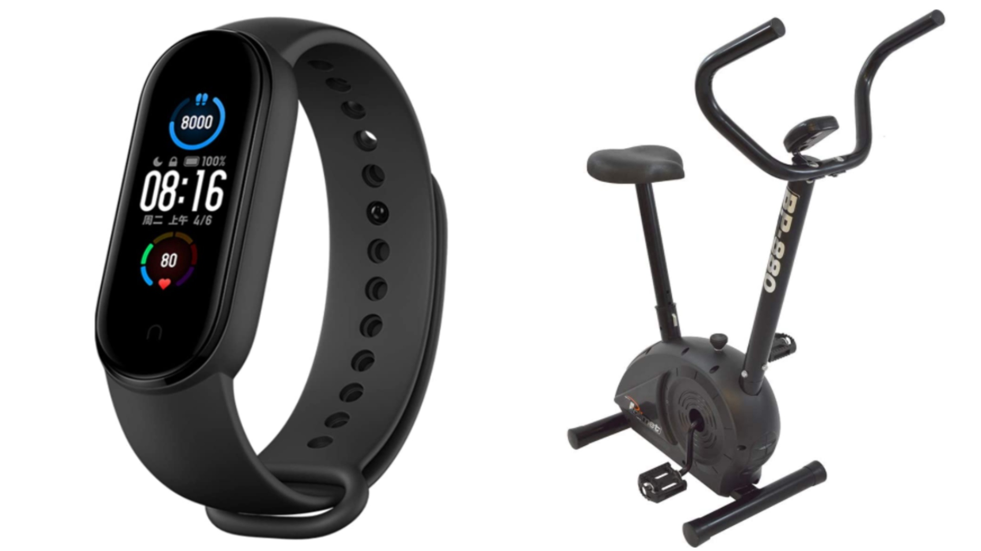 Bicicleta ergométrica, kit de elásticos, smartband e mais: 8 itens para a hora do exercício físico