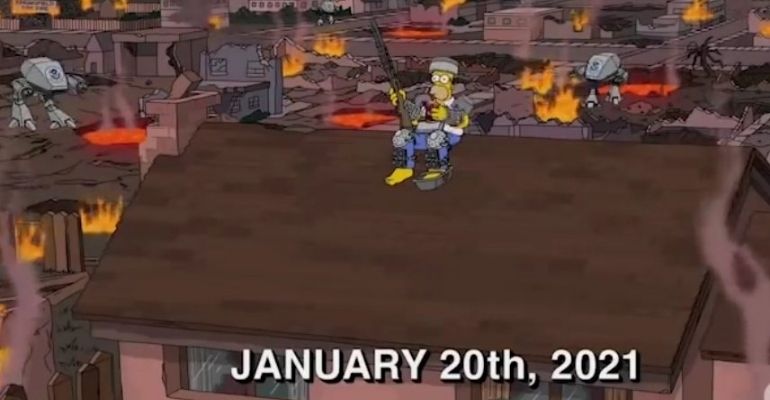 “Os Simpsons” assusta internautas com “previsão” sobre a saída de Donald Trump da presidência dos Estados Unidos