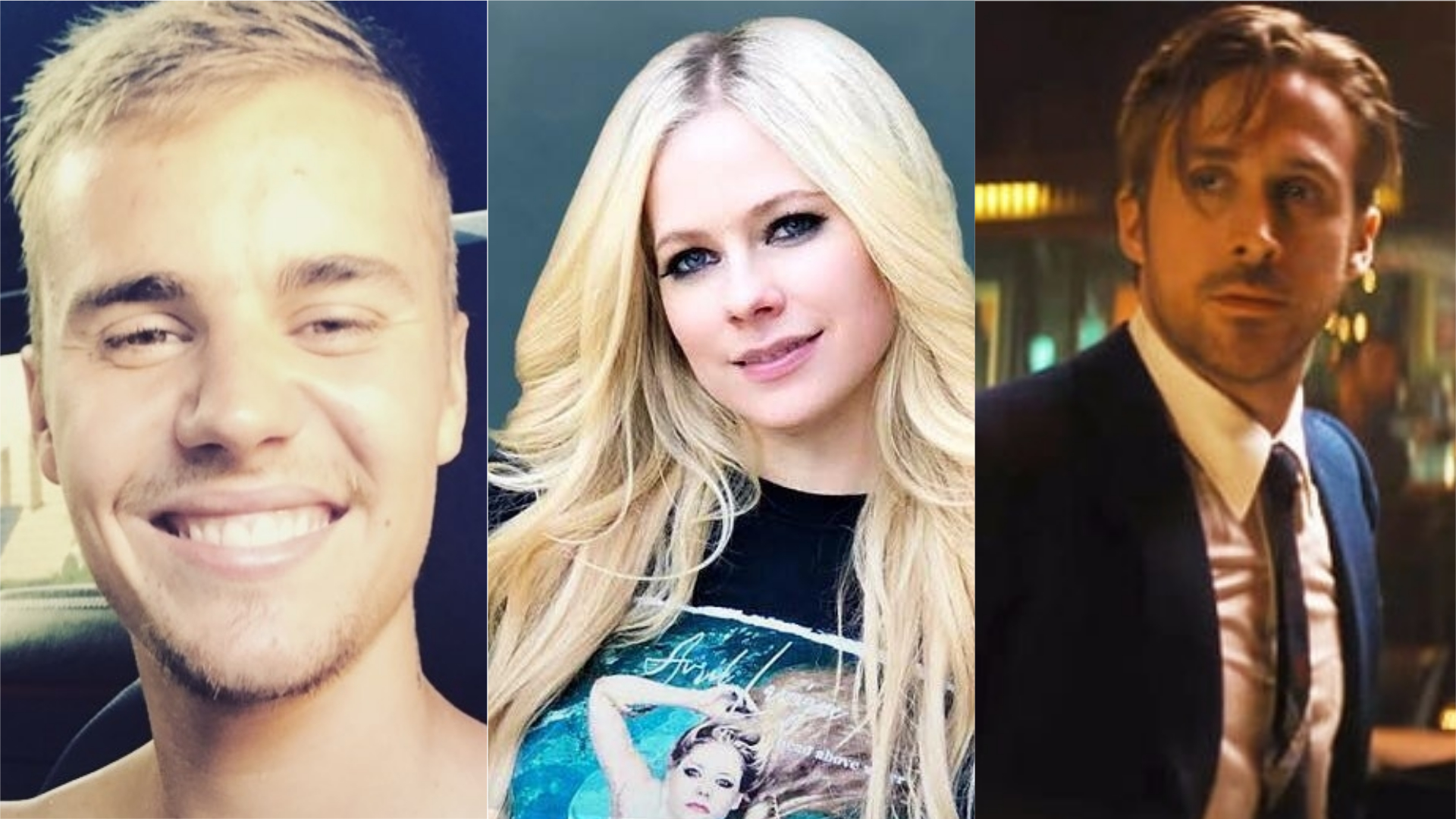 Justin Bieber descobre parentesco com Avril Lavigne e Ryan Gosling
