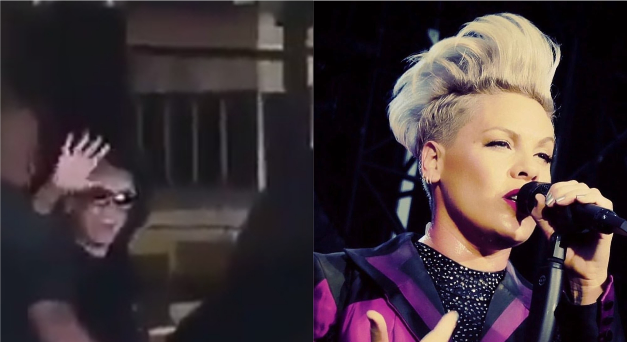 Atração do Rock in Rio, P!nk chega ao Brasil e cumprimenta fãs