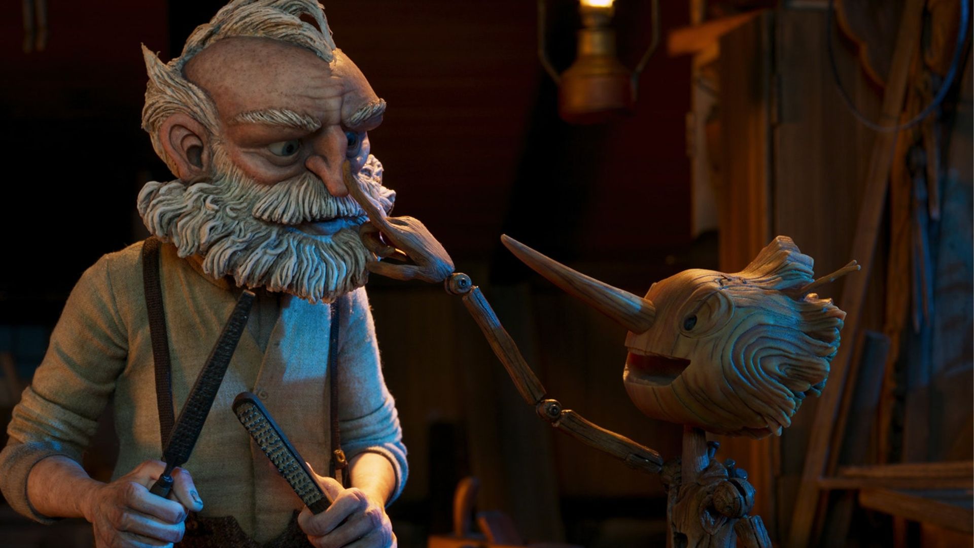 Pinóquio e Geppetto são destaque nas primeiras imagens do stop-motion de Guillermo del Toro para a Netflix; veja
