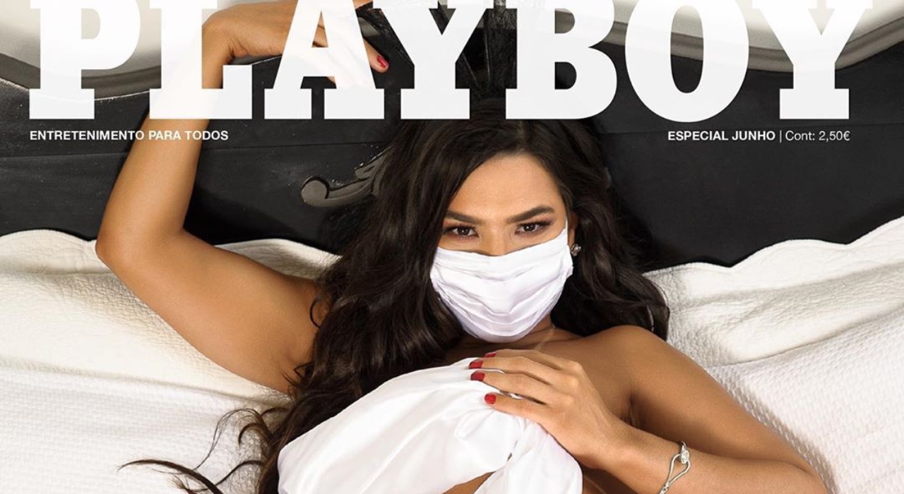 Antes de “A Fazenda 12”, Raissa Barbosa posou de máscara na capa da Playboy; relembre