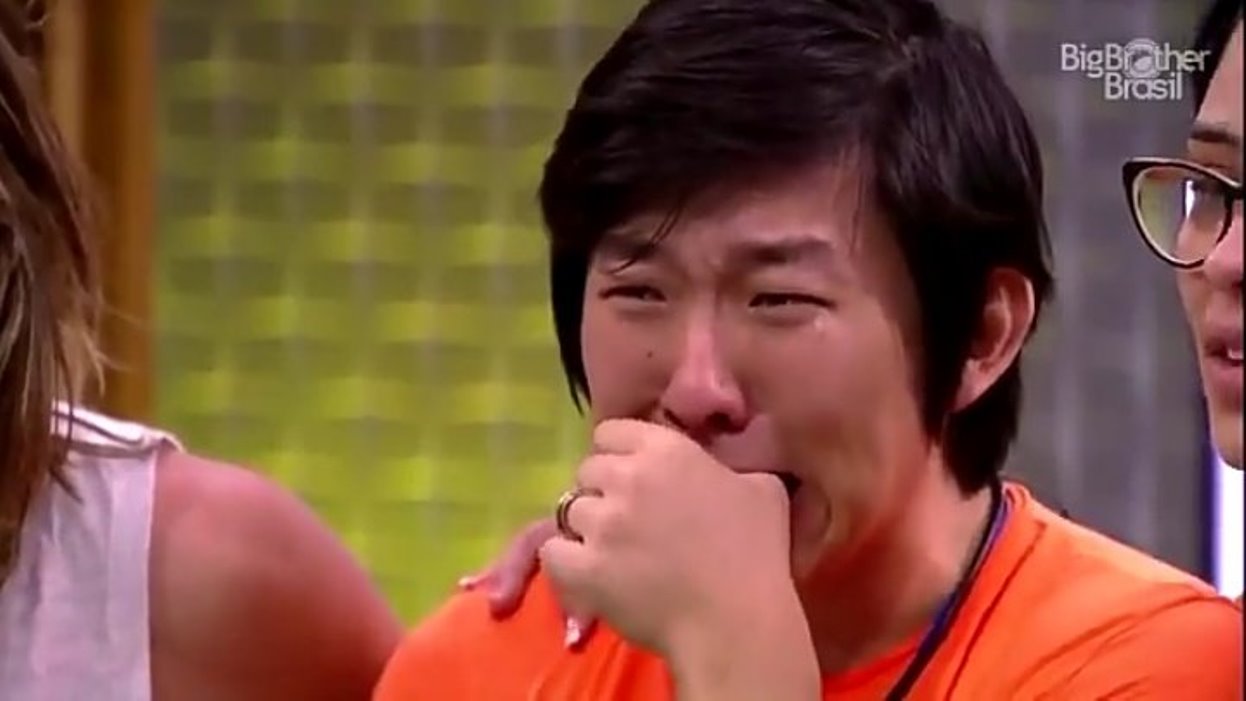BBB20: Pyong fica muito emocionado ao ver filho Jake pela primeira vez no confinamento