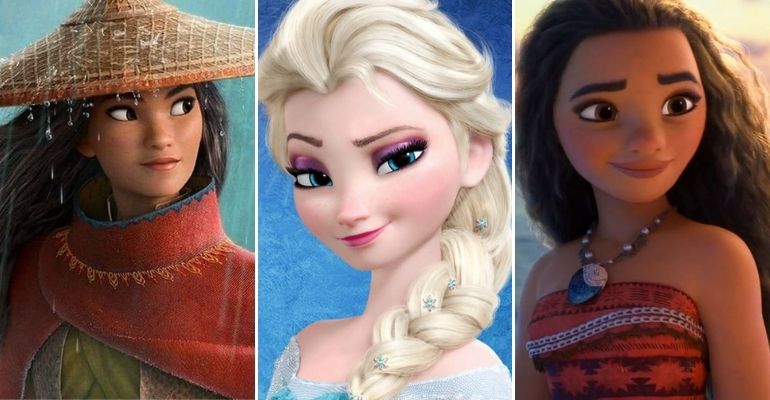 Raya, Elsa, Moana e mais personagens femininas incríveis dos filmes da Disney