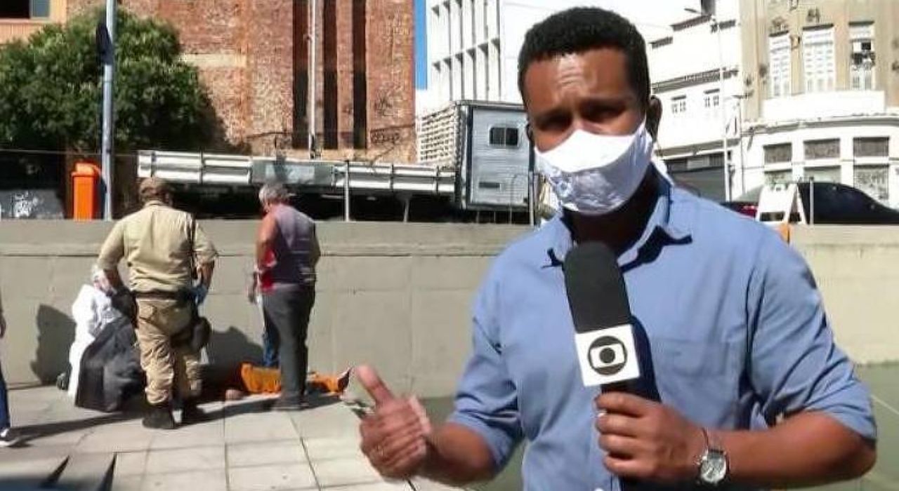 Jornalista da Globo entra na água para salvar homem que foi eletrocutado; veja
