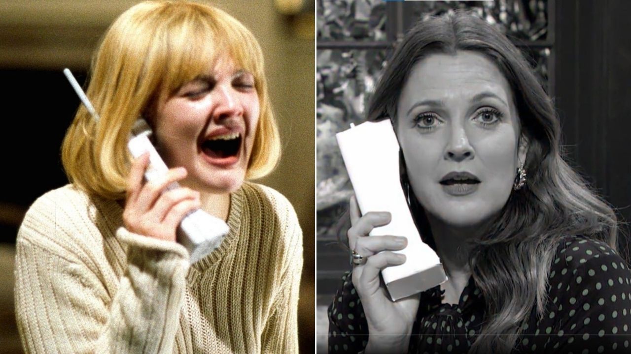 Drew Barrymore revive momento icônico ao anunciar reunião com elenco de “Pânico”