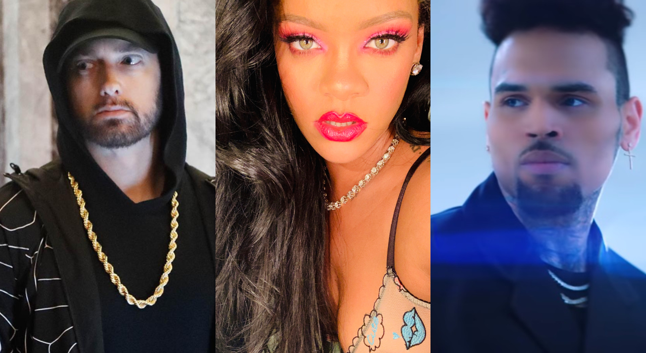 Eminem diz que Rihanna teria transmitido DST a Chris Brown em música vazada na íntegra