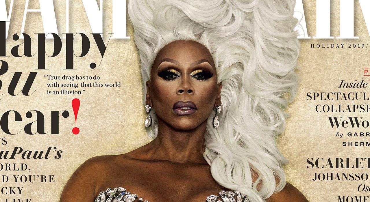 RuPaul estampa capa da Vanity Fair e ressalta: ”Ser drag tem a ver com a visão de que o mundo é uma ilusão”