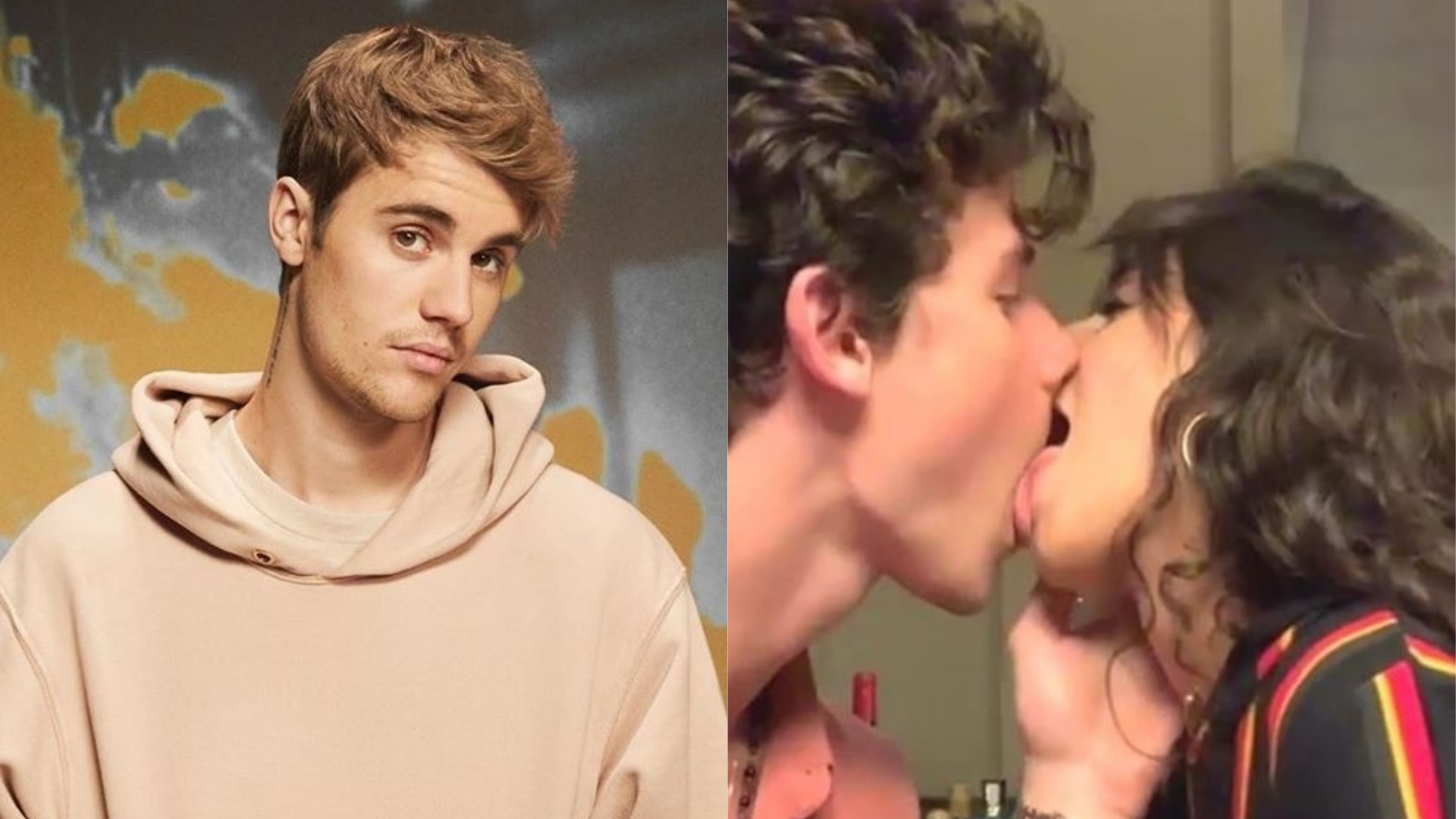 Justin Bieber brinca em vídeo de beijo entre Shawn Mendes e Camila Cabello: ”Vocês são estranhos”