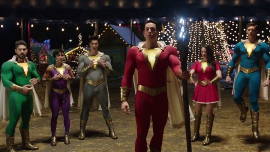 “Shazam 2”: Diretor revela detalhes dos novos trajes da Família Shazam