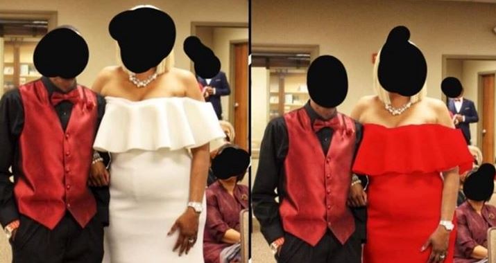 Fotógrafo “transforma” vestido de sogra da noiva que foi de branco ao casamento