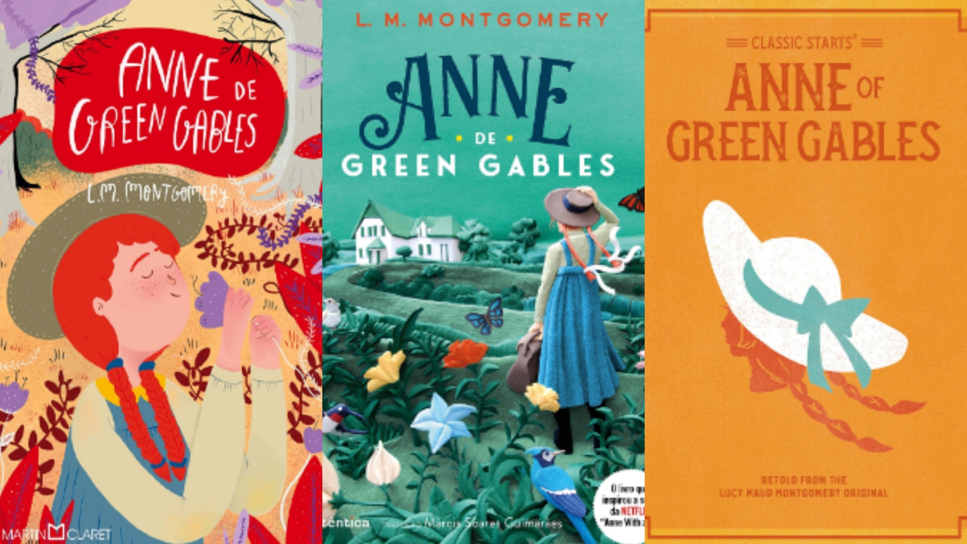 Que tal colecionar todas as edições de livros da história de Anne of Green Gables?