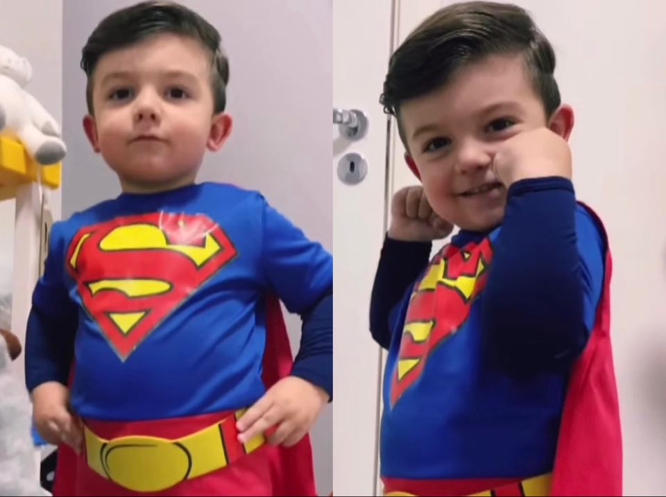 Mini “Super-Homem de gel muito bonito” faz sucesso na web; veja o vídeo