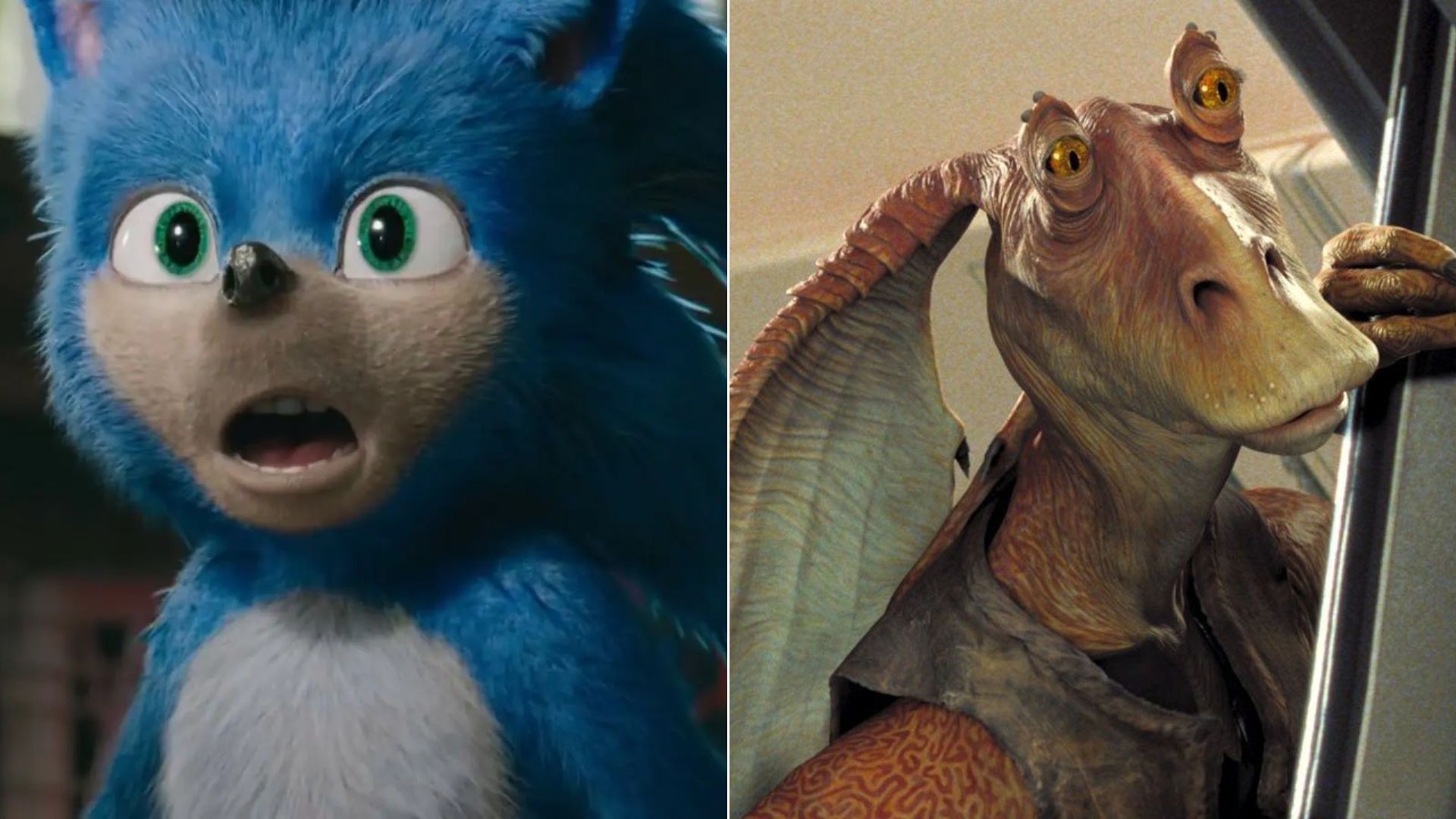 “Tico e Teco”: Jar Jar, de “Star Wars”, deveria ter aparecido no lugar do Sonic Feio