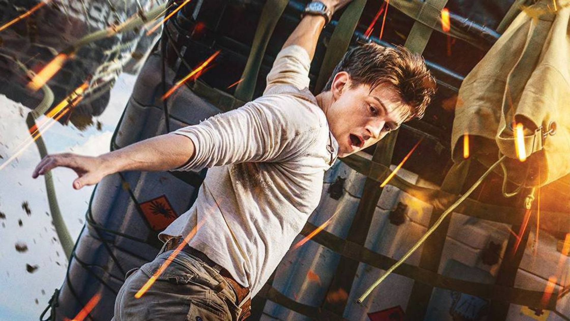 “Uncharted”: Tom Holland aprende uma lição (e quebra tudo) em cena inédita; assista