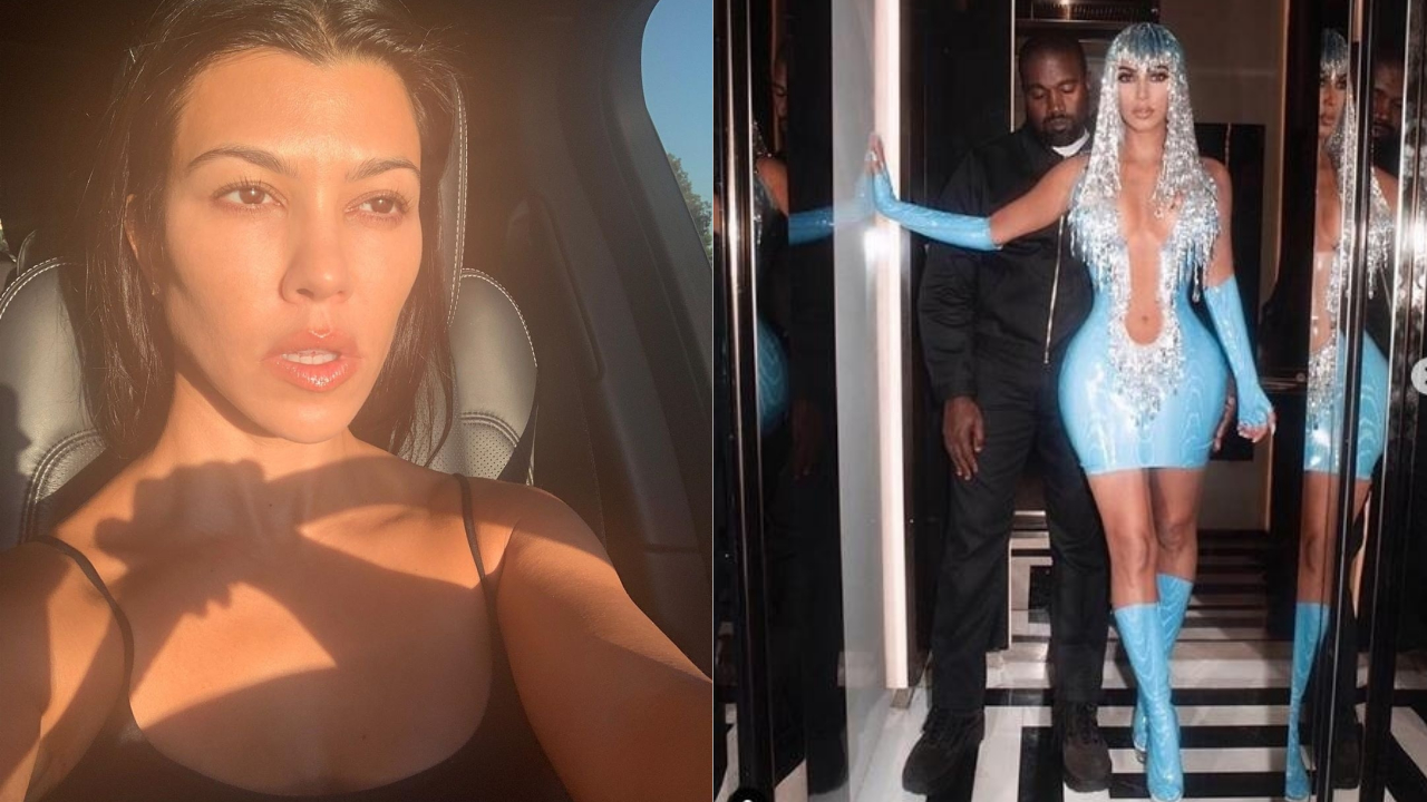 Kourtney Kardashian debocha do visual de Kim: “Você está fantasiada de Nicki Minaj?”