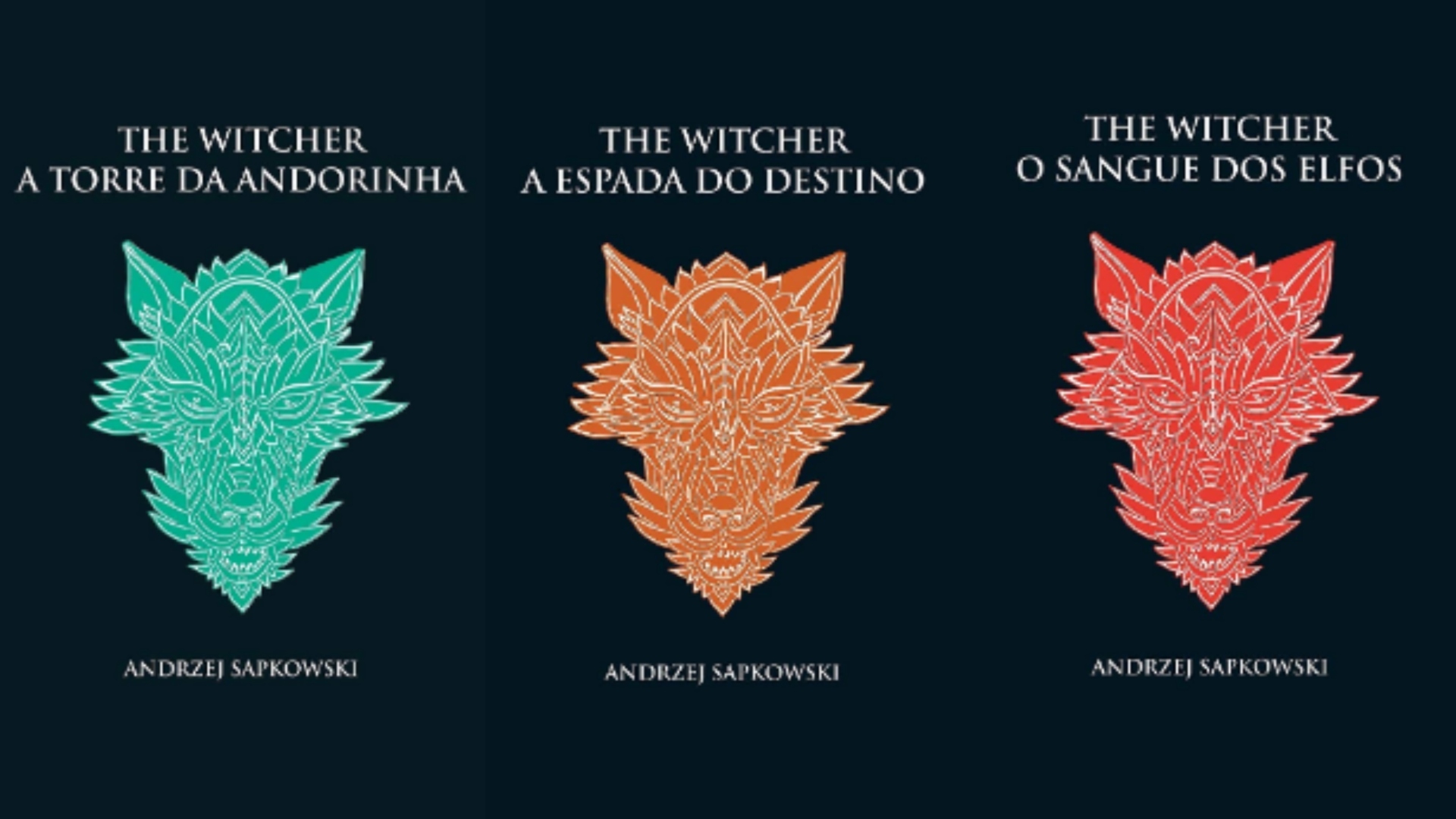 Livros de The Witcher em capa dura para colecionar e deixar sua estante linda